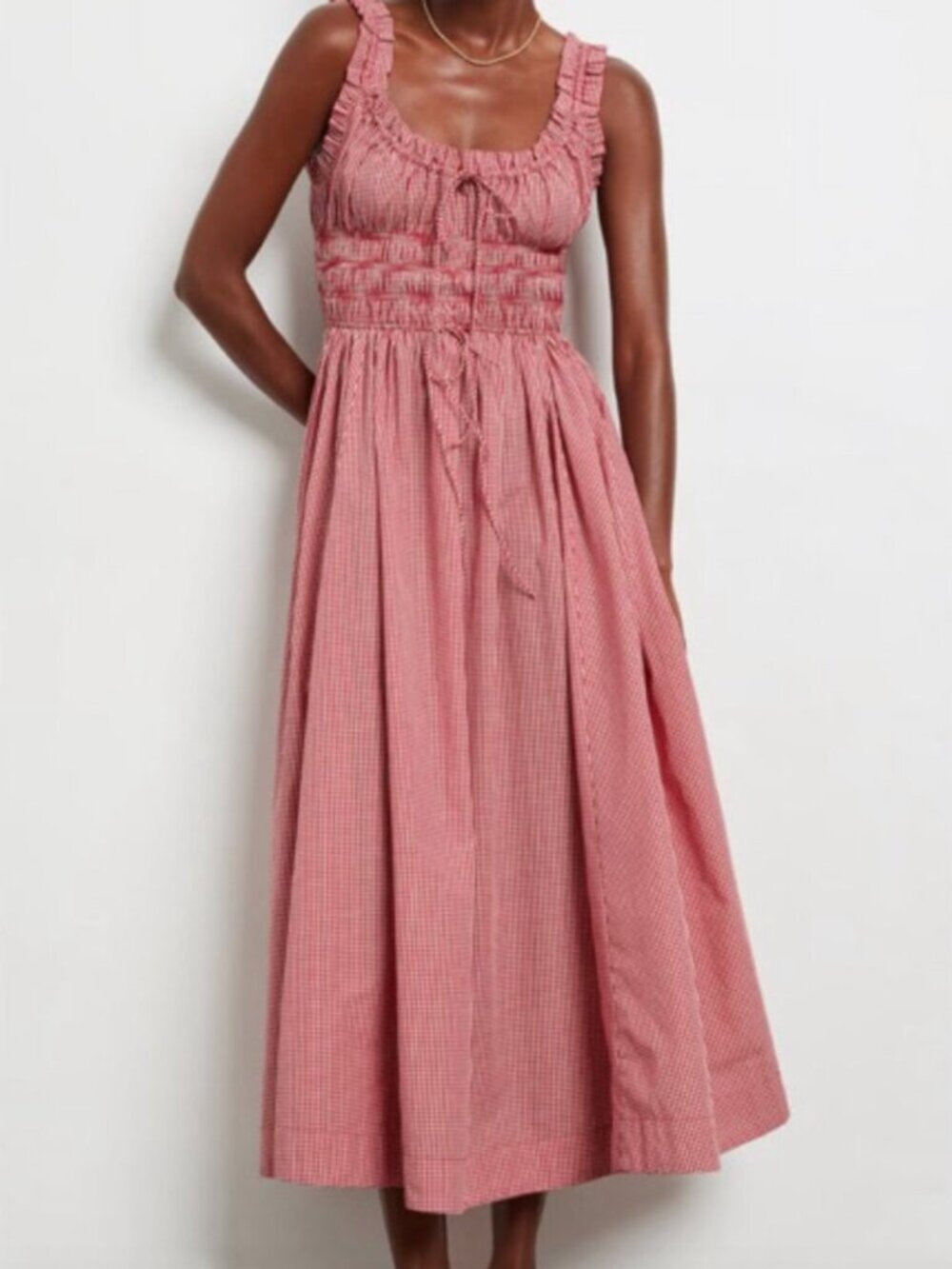 Dôen RARE Emmaretta in Red Cerise Gingham Size L